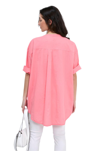 Italian Lagenlook Intricate Embroidered Lightweight Cotton Summer Tunic Top