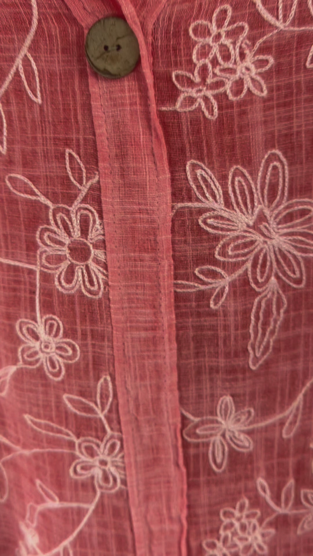 Ladies Italian Lagenlook Cotton Embroidered Lightweight Summer Tunic Top