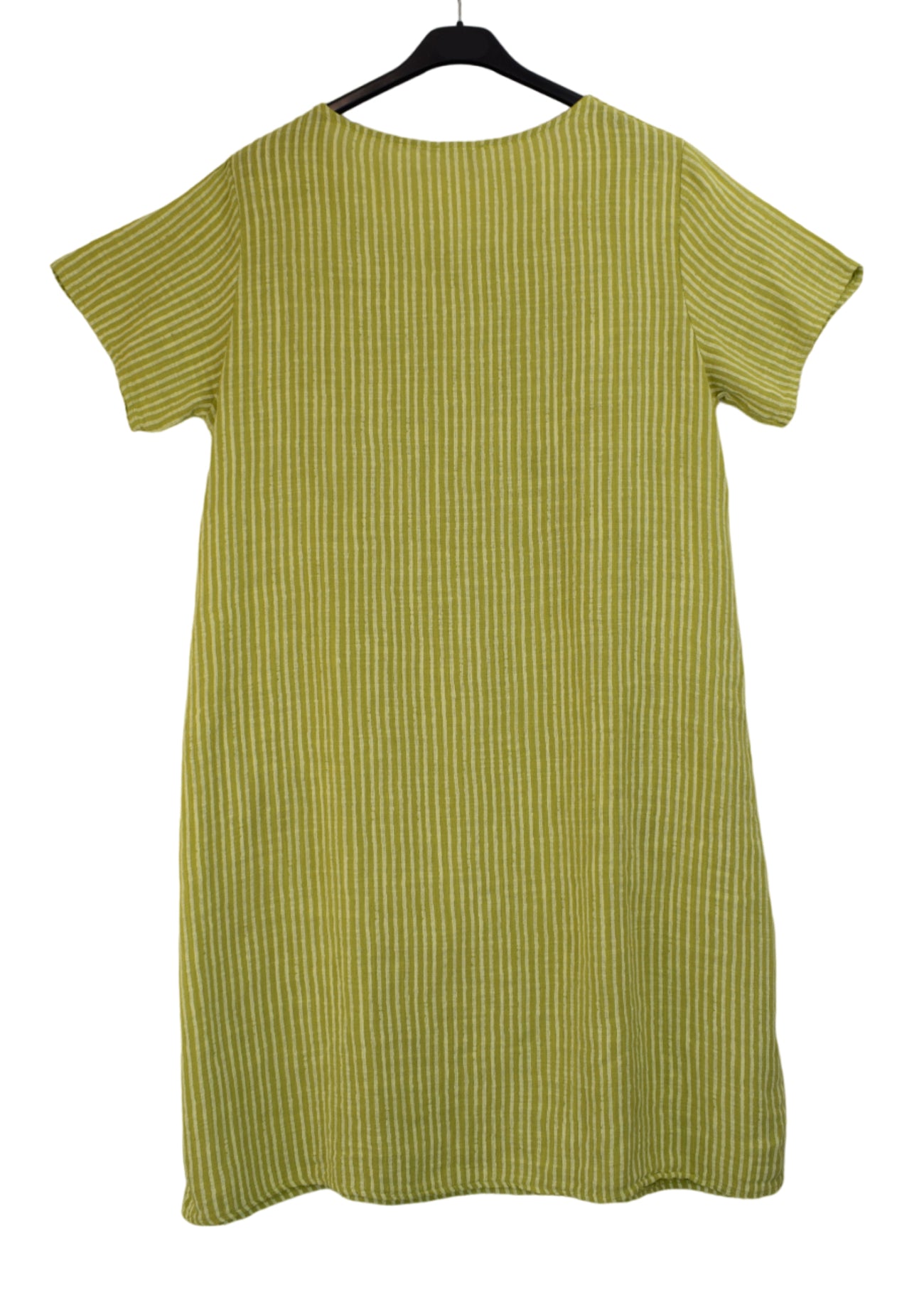 Ladies Italian Lagenlook Lightweight Cotton Stripe Tunic Summer Dress SS24