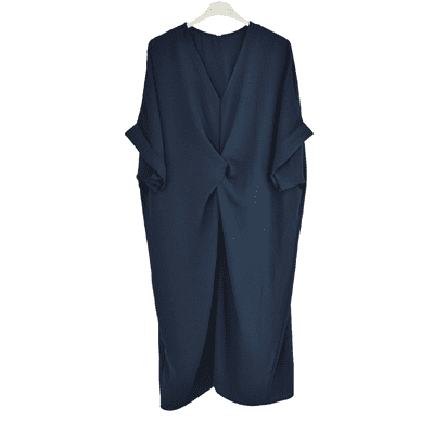 Ladies Italian Lagenlook Twist Knot Front Dress