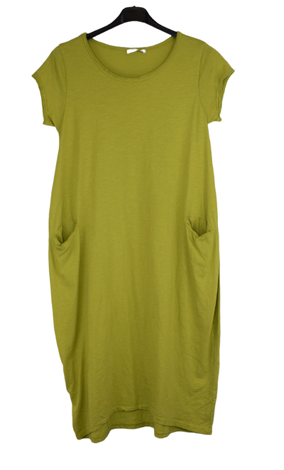 Ladies Italian Cotton Jersey Stretch Tunic Dress with Pockets