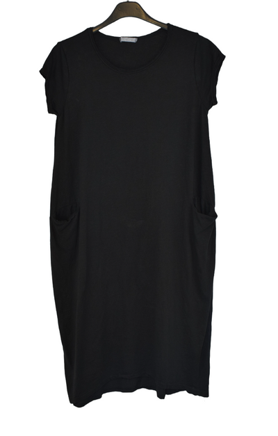 Ladies Italian Cotton Jersey Stretch Tunic Dress with Pockets