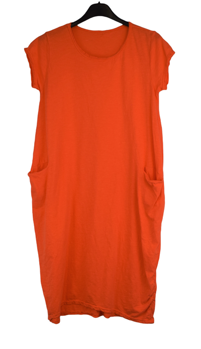 Ladies Italian Cotton Jersey Stretch Tunic Dress with Pockets