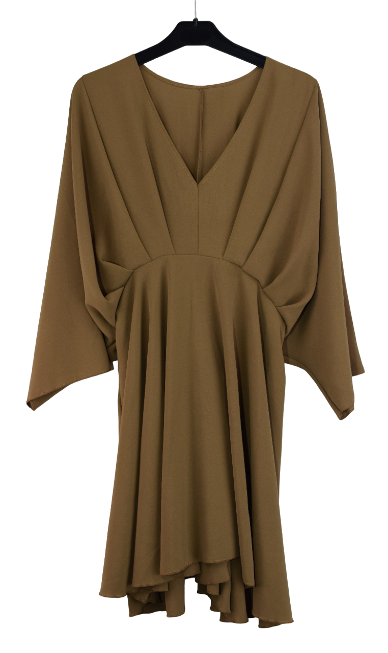 Ladies Italian Lagenlook Kaftan Style Tunic Top with Elasticated Waist