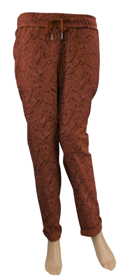 Ladies Italian Marble Print Magic Trousers