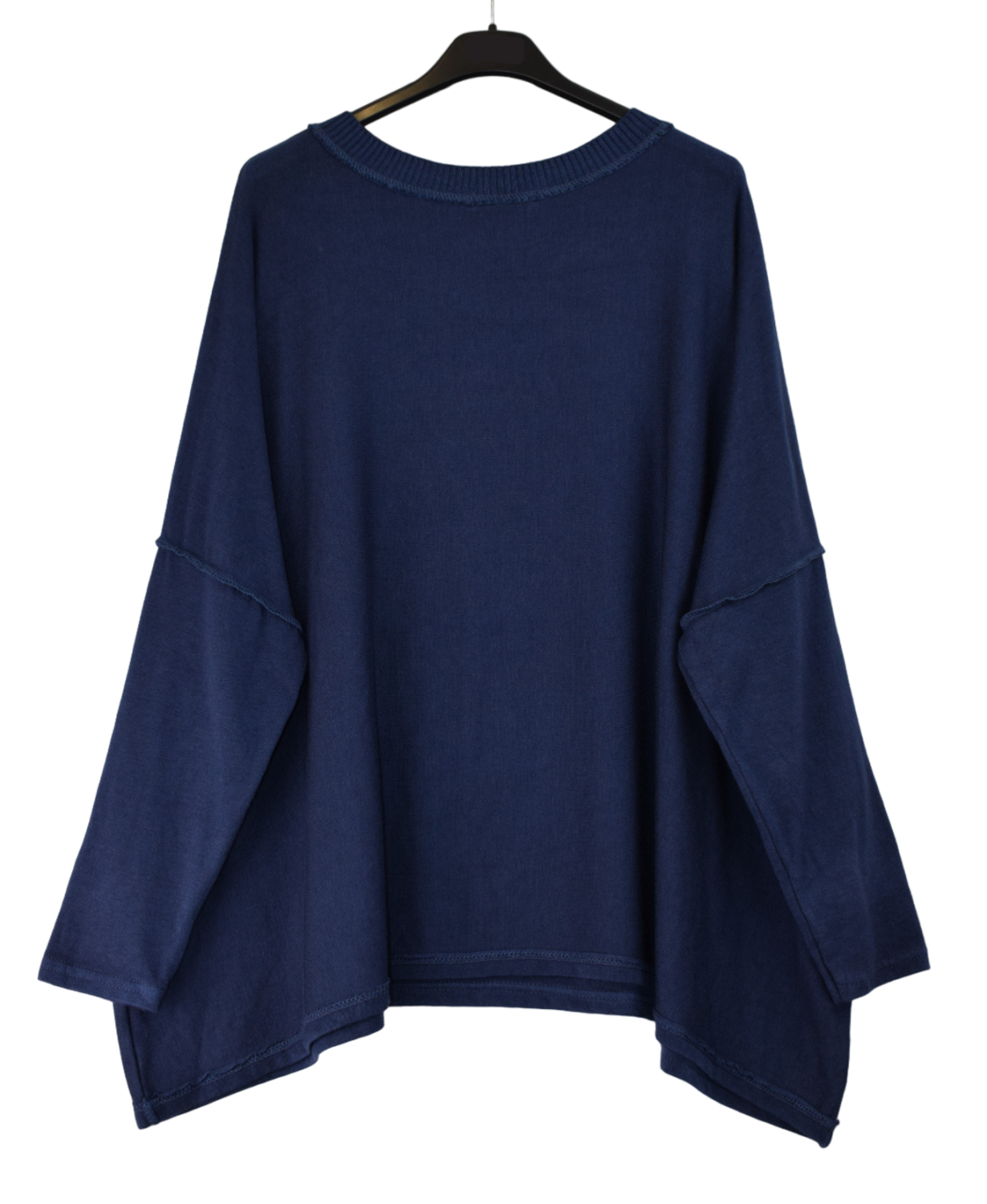 Ladies Italian Lagenlook Boxy Oversized Glittery Love Heart Top