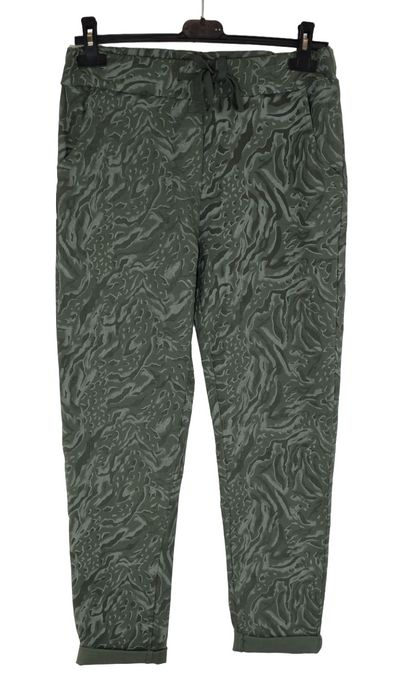 Ladies Italian Marble Print Magic Trousers