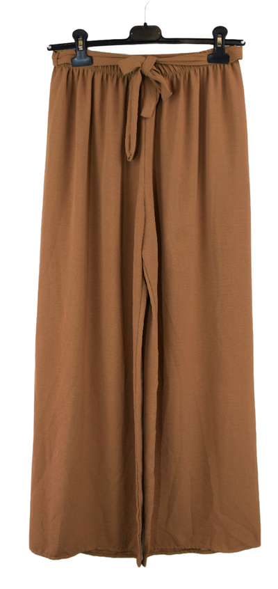 Ladies Italian Lagenlook Wide Leg Trousers Culottes Palazzo