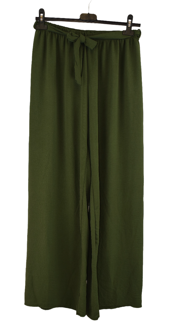 Ladies Italian Lagenlook Wide Leg Trousers Culottes Palazzo